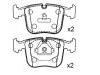 Bremsbelagsatz, Scheibenbremse Brake Pad Set:34 11 1 160 296