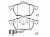 Bremsbelagsatz, Scheibenbremse Brake Pad Set:4A0 698 151