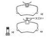 Pastillas de freno Brake Pad Set:4250.55