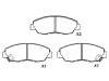 Bremsbelagsatz, Scheibenbremse Brake Pad Set:45022-SM4-A00