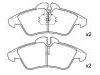 Bremsbelagsatz, Scheibenbremse Brake Pad Set:2D0 698 151