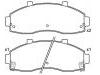 Plaquettes de frein Brake Pad Set:0K72A-33-28Z