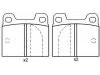 тормозная кладка Brake Pad Set:0060 750 556