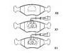 Bremsbelagsatz, Scheibenbremse Brake Pad Set:9947996