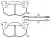 Pastillas de freno Brake Pad Set:60 00 008 125