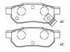 Brake Pad Set:43022-ST3-E00