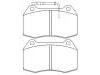 Bremsbelagsatz, Scheibenbremse Brake Pad Set:70000912