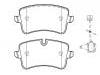 Plaquettes de frein Brake Pad Set:4G0 698 451 A