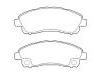 Bremsbelagsatz, Scheibenbremse Brake Pad Set:MK530582